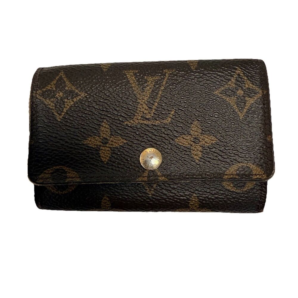 Louis Vuitton Vintage Monogram Key Holder Small Trifold Coin Pouch Wallet